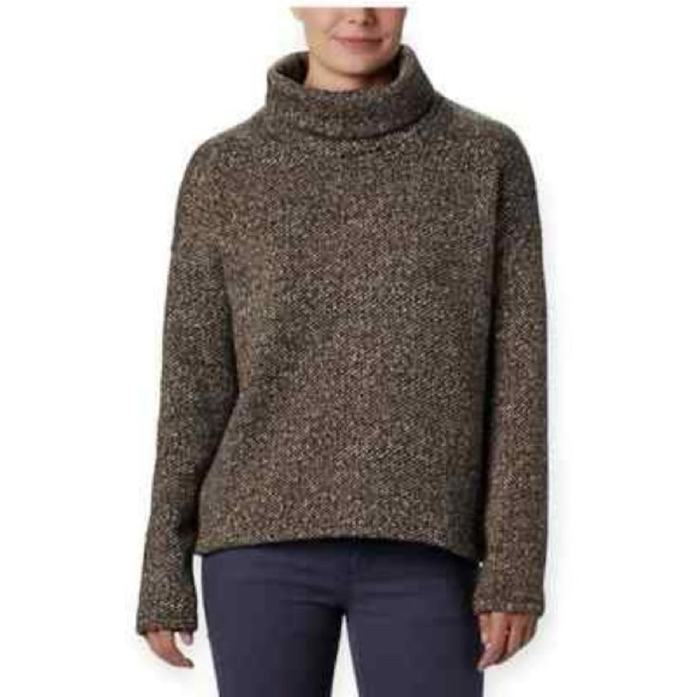 COLUMBIA Medium Chillin Fleece Pullover Turtleneck / Cowlneck Sweater Small